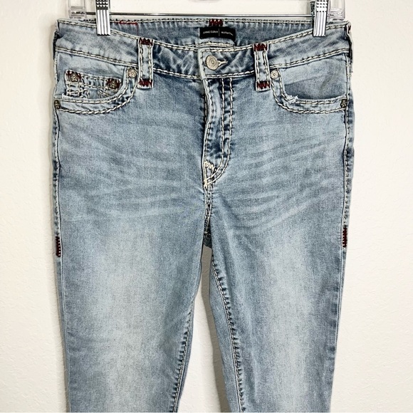 True Religion Jeans Women Size 30 Jennie Curvy Mid Rise Skinny Blue 28” CLO - Picture 2 of 10